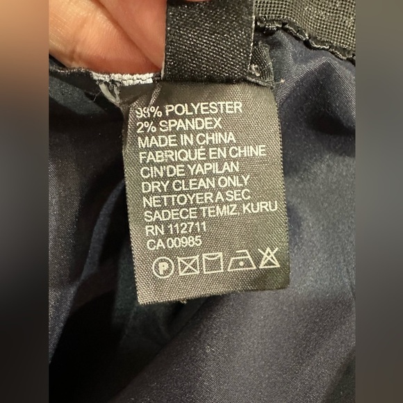 Jay Godfrey Strapless Sylvia Gown Navy Strapless Tuxedo 0 - Picture 12 of 12